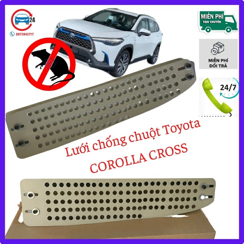 Lưới chống chuột ô tô Toyota Corolla Cross, Tấm chắn chuột khoang lái Cross bền đẹp chuẩn xe lắp chỉ 1 lần là hiệu quả