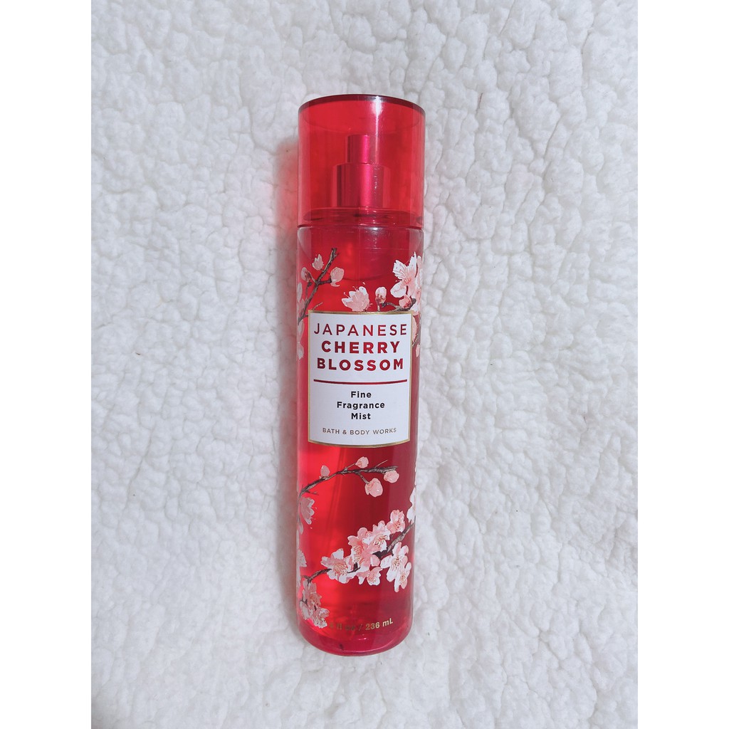 Japanese Cherry Blossom nước hoa xịt thơm toàn thân ánh nhũ Bath & Body Works Diamond Shimmer Mist 236ml