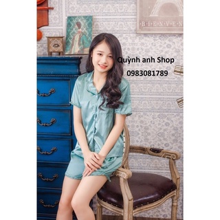 Bộ pijama Viền Bèo Áo cộc-Quần Đùi
