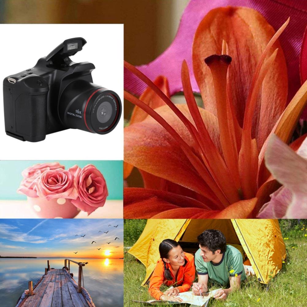 Máy ảnh HD SLR trong nước Pin khô Máy ảnh kỹ thuật số tele Ống kính cố định 16X Zoom kỹ thuật số Giao diện AV