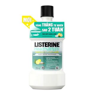 (Giảm 5%-Mừng sinh nhật shop) Nước súc miệng răng trắng  750 ml Listerine tinh chất chanh và muối