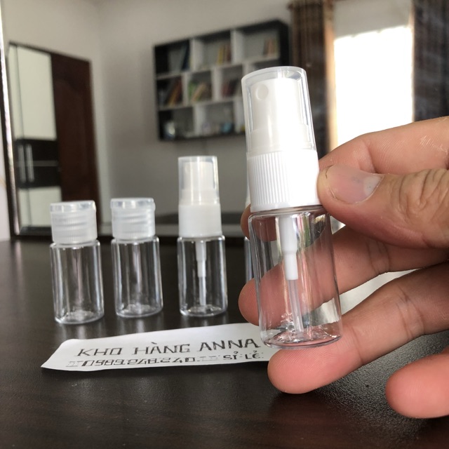 100 CHAI 10ML XỊT SƯƠNG - combo 100 chai pet nhựa 10ml - Chai nhựa trong suốt nhỏ - Chai nhựa chiết mỹ phẩm nhỏ 10ml