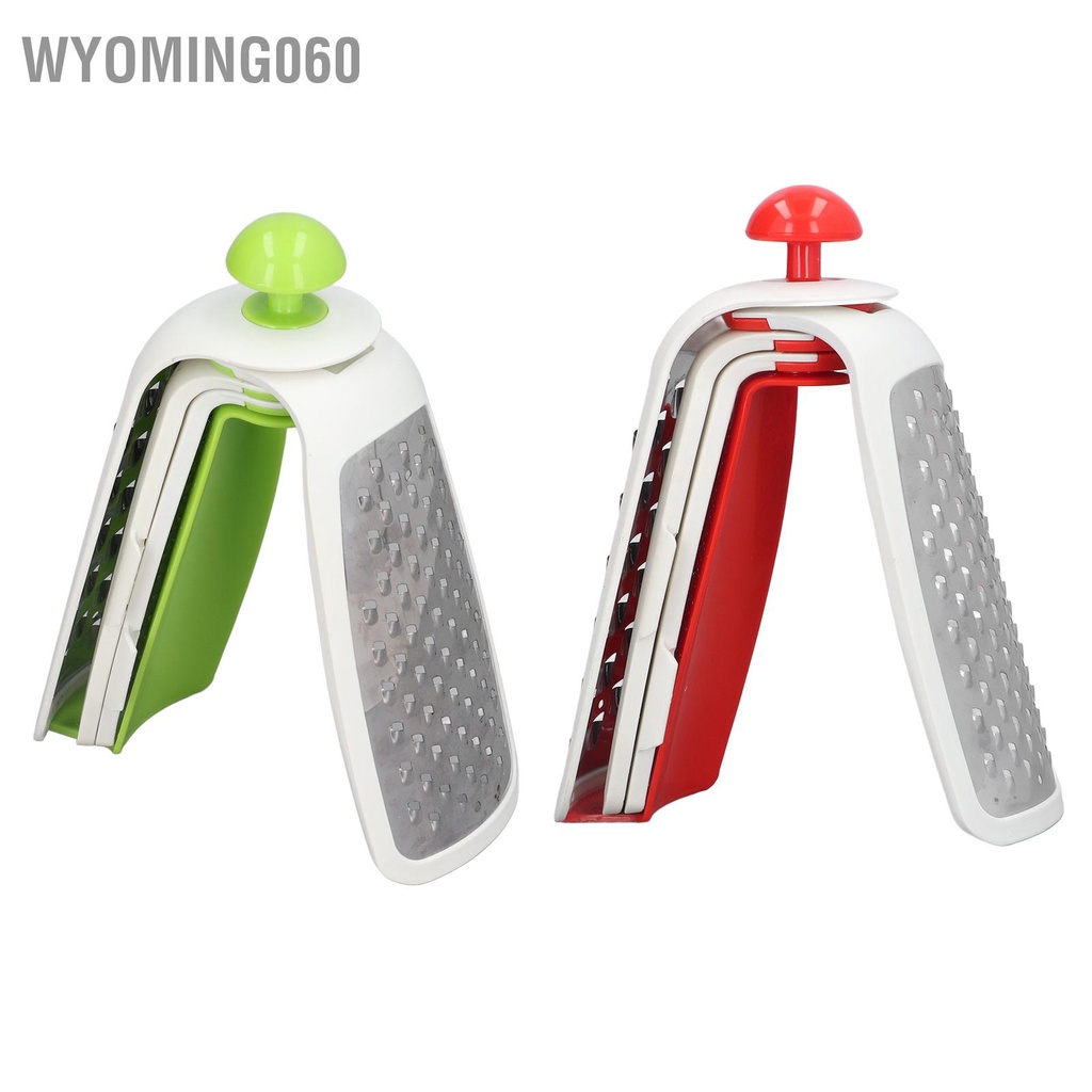 Wyoming060 Vegetable Cutter 4 in 1 Multifunctional Stainless Steel Portable Lightweight Easy Operation Veggie Chopper