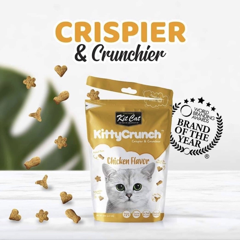 Snack Bánh Thưởng Mèo KitCat Kitty Crunch 60g