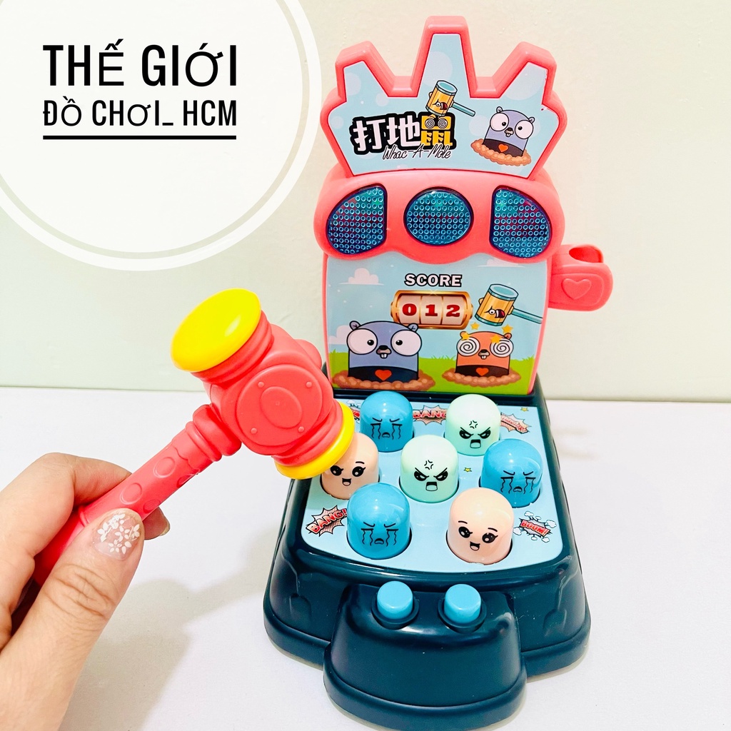 Đập chuột có đàn - đèn vui nhộn, thiết kế bắt mắt giúp bé phát triển toàn diên