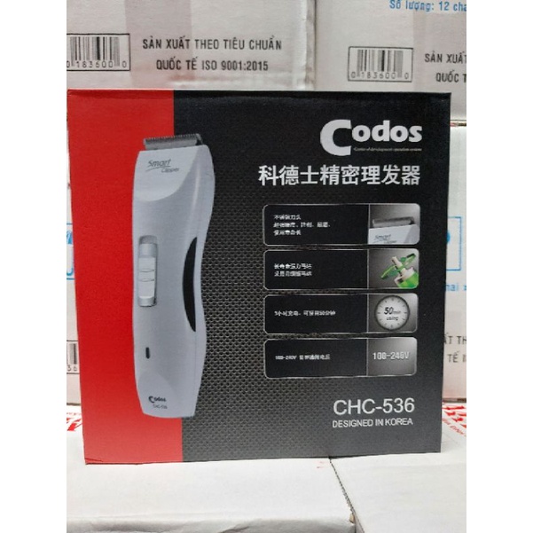 Tông đơ sạc Codos 536