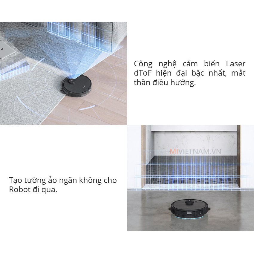 Robot Hút Bụi Lau Nhà Ecovacs Deboot OZMO T8 AIVI