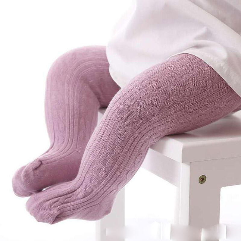 Spring Newborn Baby Girl Tights Solid Color Knitted Girls Boys Stocking Soft Cotton Warm Infant Kids Children Pantyhose