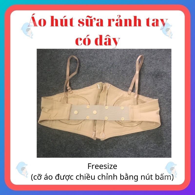 Áo Hút Sữa Rảnh Tay Có Dây 100% Cotton Hàng Việt Nam Chất Lượng Cao