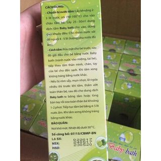 NƯỚC TẮM THẢO DƯỢC CHO BÉ BABY BATH