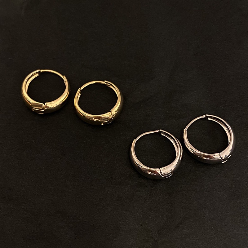 Khuyên Tai Tròn Phong Cách retro Âu Mỹ