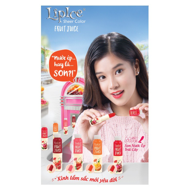 Son nước ép trái cây Lip Ice Sheer Color Fruit Juice 4g