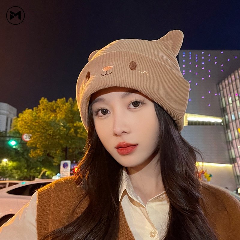 Mũ beanie Đính Tai Thỏ Hoạt Hình Đáng Yêu Thời Trang 2022 Cho Mẹ Và Bé