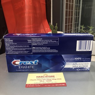 Kem đánh răng Crest 3D White Advanced Whitening