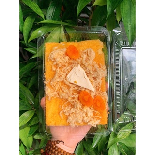 Bánh bông lan trứng muối chà bông phô mai