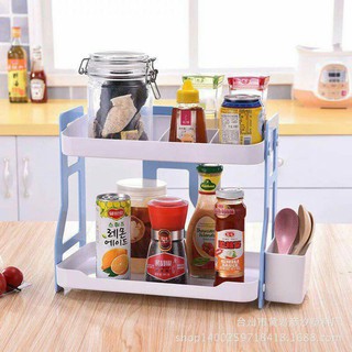 Kệ để gia vị phòng bếp 2 tầng