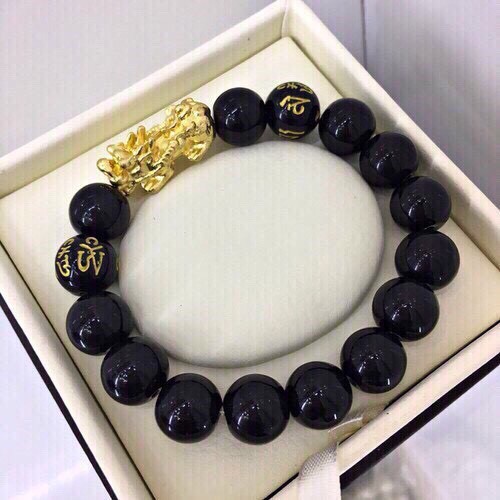 Vòng Tay Phong Thủy Mix Tì Hưu Vàng Hút Tài Lộc May Mắn