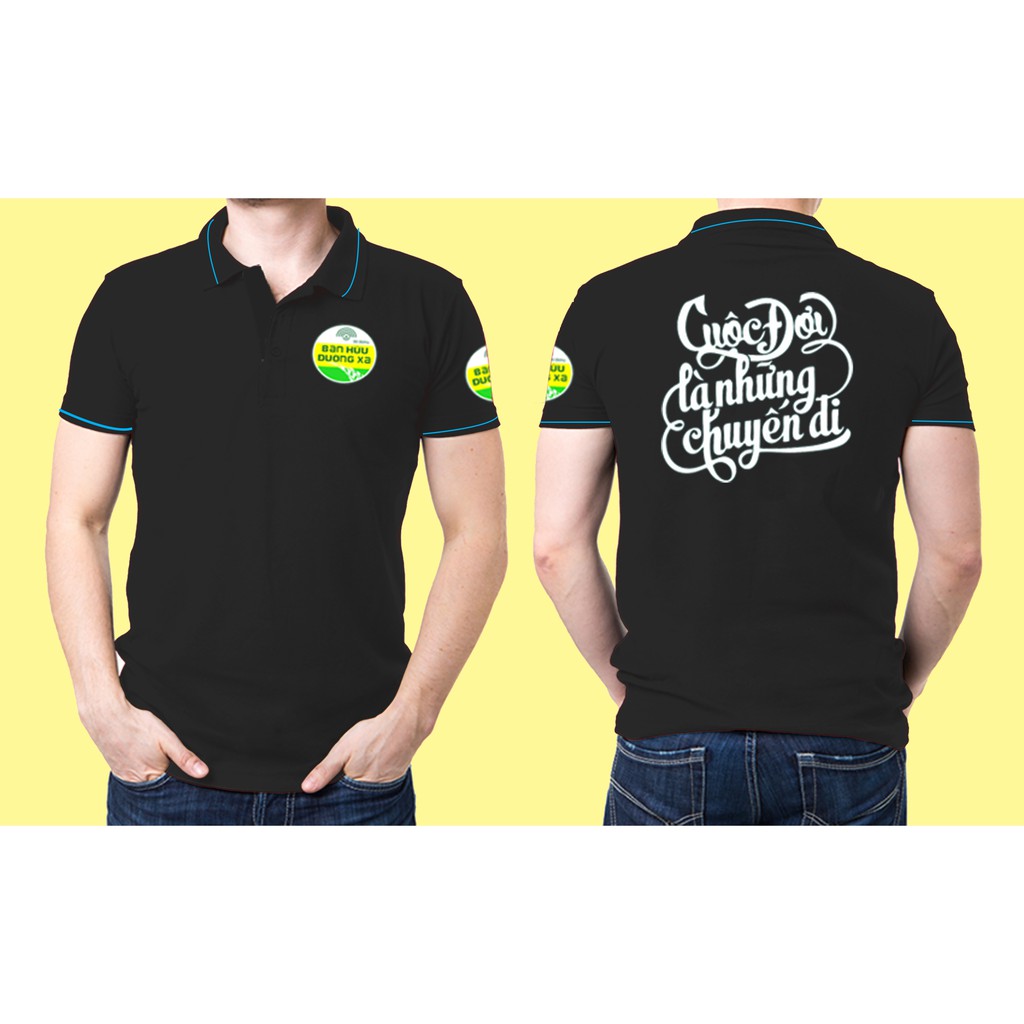 Bộ áo nón Bạn Hữu Đường Xa Đen