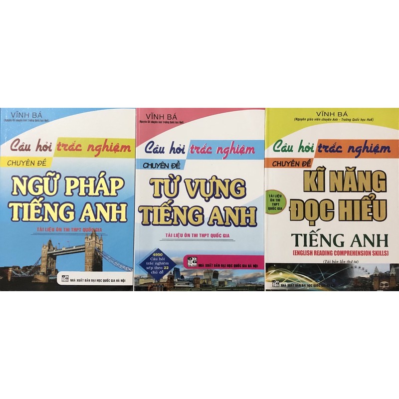 Sách - (Combo 3 cuốn) Câu Hỏi Trắc Nghiệm Tiếng Anh Các Chuyên Đề