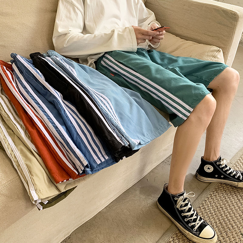 Quần Short Nam Sọc Viền Phong Cách Hàn Quốc Năng Động