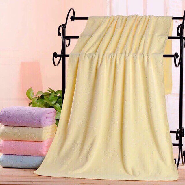 Khăn tắm xuất Nhật 💕FREESHIP💕 Khăn tắm cotton mềm mịn khổ 70x140 (màu giao ngẫu nhiên)