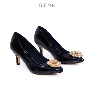 Giày cao gót đính đá tròn 5P GE439 - Genni -hyu6
