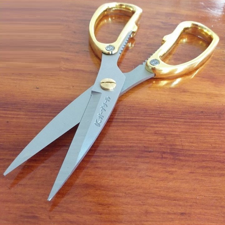 Kéo Nhật Cao Cấp Cán Kim Loại Vàng Nhật Bản Kapusi