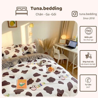 POLY BÒ SỮA NÂU - Bộ vỏ chăn ga gối