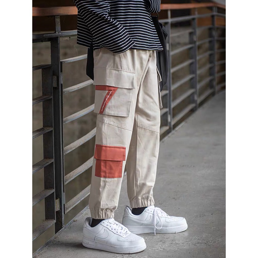 [Mã FADIRECT20 giảm 20K đơn 150K] Quần jogger kaki túi hộp unisex số 7, nam nữ ulzzang Wind | BigBuy360 - bigbuy360.vn
