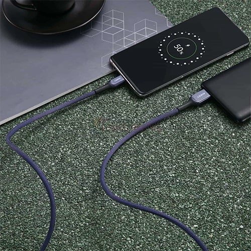 [Mã ELFLASH5 giảm 20K đơn 50K] Cáp USB Type-C Aukey 1.2m CB-AKC1 - Hàng chính hãng