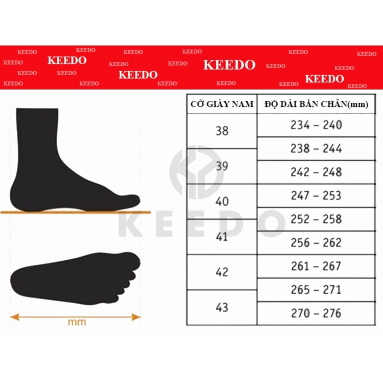 Dép 2 Quai Ngang cao cấp KEEDO BH00505