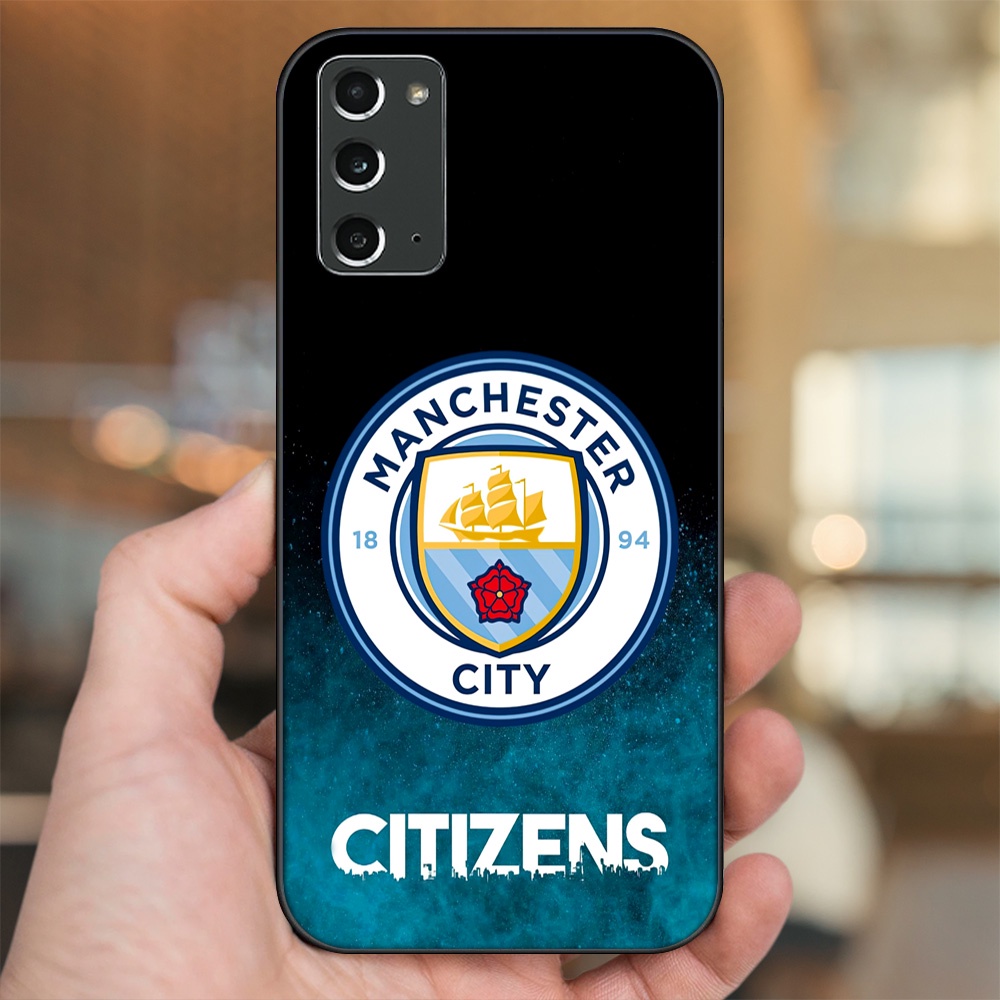 Ốp lưng Samsung Note 20 viền đen in hình Manchester City MC