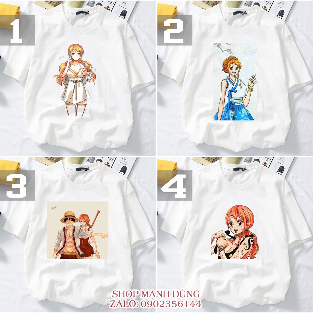 18 Mẫu áo thun One Piece Nami - in theo yêu cầu