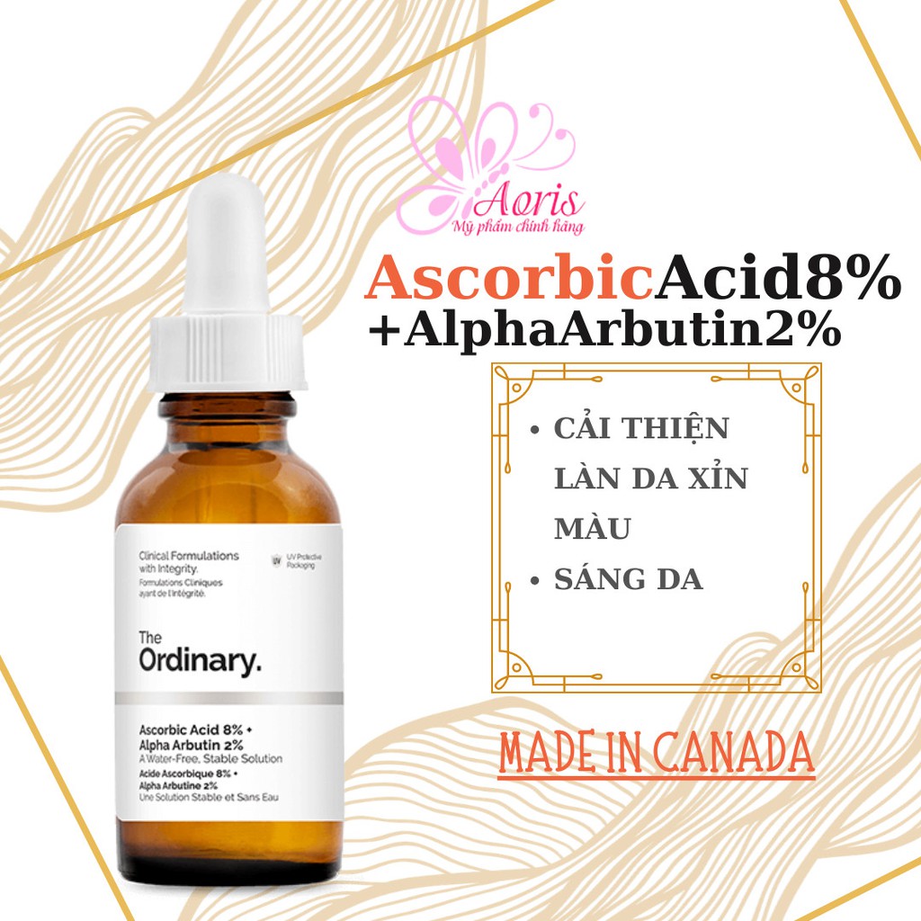 [Mã COSDAY giảm 8% đơn 150K] [CANADA- Full Bill]Serum sáng da The Ordinary Ascorbic Acid 8% + Alpha Arbutin 2% - 30ml | BigBuy360 - bigbuy360.vn