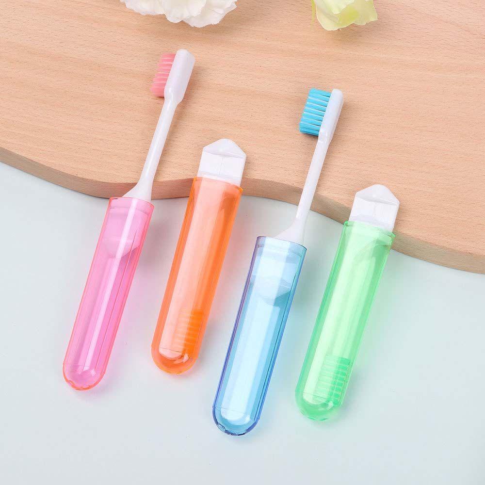 Bàn Chải Đánh Răng Bằng Nhựa Lông Mềm Có Thể Gấp Gọn Tiện Dụng Mang Theo Du Lịch