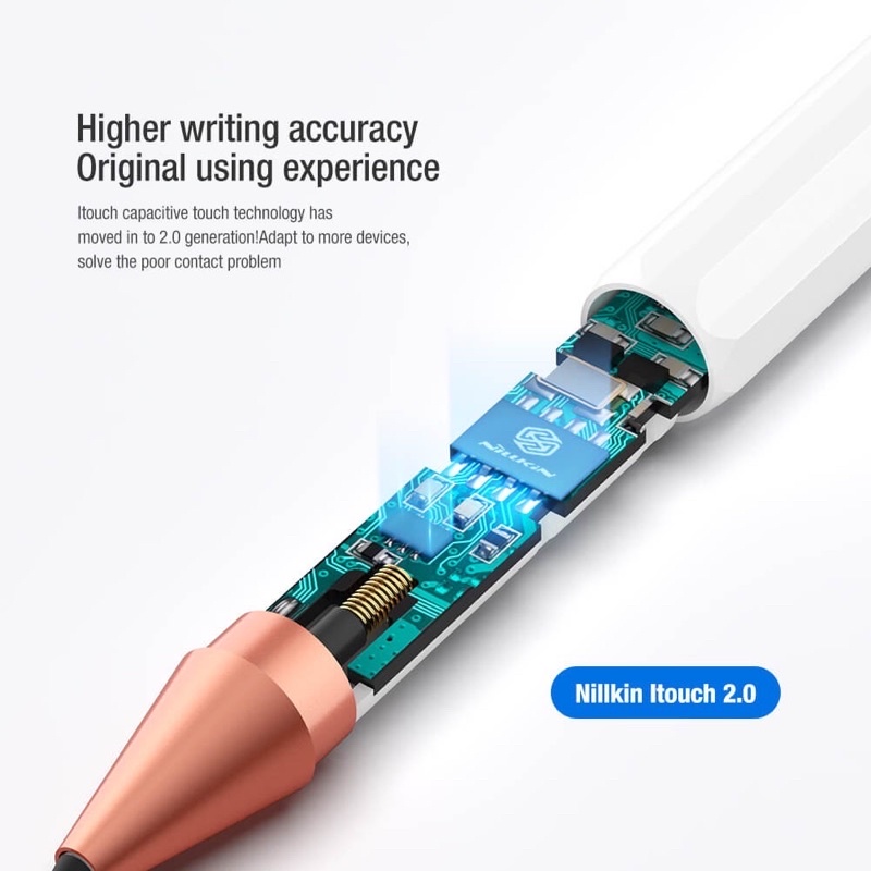 Bút cảm ứng dành cho iPad Sản phẩm chính hãng Nillkin Crayon K2 ko cần kết nối Bluetooth