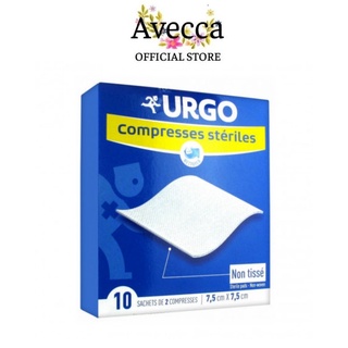 Gạc Băng Bó, Làm Sạch Vết Thương Urgo Compresses Steriles Hộp 10 Miếng