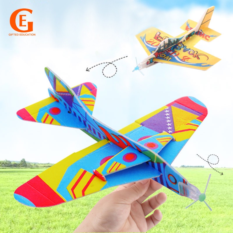 Mô hình máy bay xốp ném tay xoay 360 độ sáng tạo giáo dục cho bé