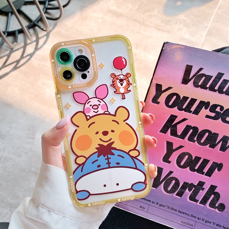 Ốp Điện Thoại Silicon TPU Mềm Chống Rơi Hình Hoạt Hình Disney Cho iPhone 12 Pro 11 Pro XS Max X XR 7 8 Plus