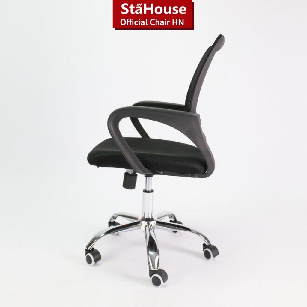 Ghế xoay văn phòng GVP405 khung chắc chắn đệm êm ôm lưng có núm chỉnh ngả lưng Stahouse Official Chair HN