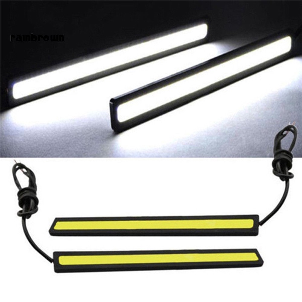Bộ dải đèn LED COB 17cm không thấm nước cho chạy xe hơi ban ngày sương mù