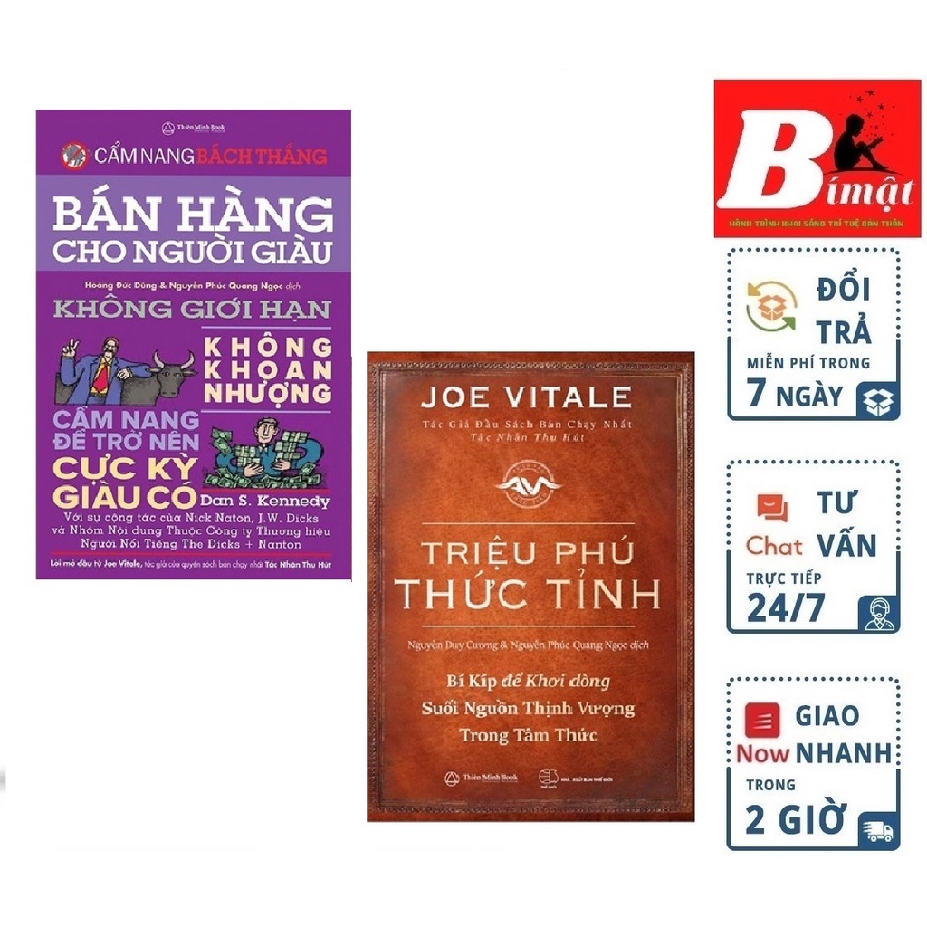 Sách - Combo Triệu Phú Thức Tỉnh + Bán Hàng Cho Người Giàu (Bộ 2 Cuốn) Tặng Kèm Bookmark