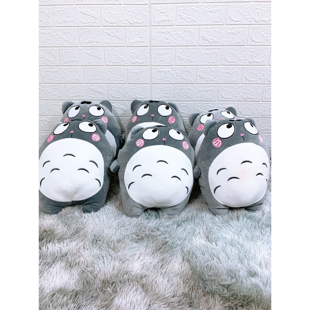 Gấu Bông Gối Ôm Totoro Cảm Xúc Đáng Yêu Ngộ Nghĩnh Vải Nhung Co Dãn 4 Chiều