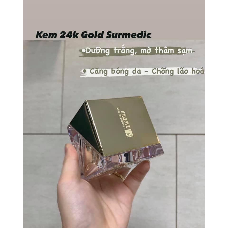 Kem ngừa lão hóa mờ nhăn 24K GOLD CAVIAR REPAIR VITAL CREAM SUR.MEDIC/Surmedic