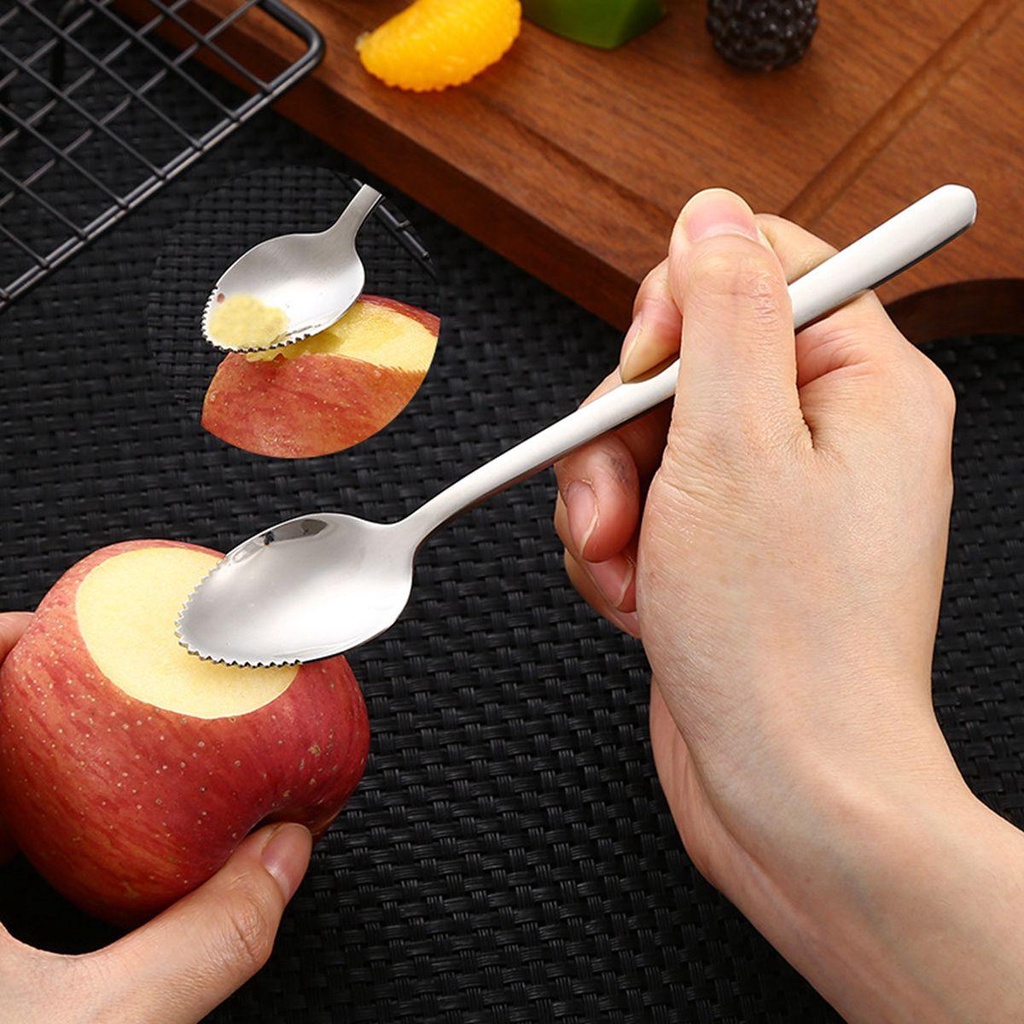 YIYU Muỗng Múc Trái Cây Đa Năng Bằng Thép Không Gỉ