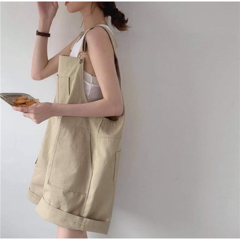 quần yếm be hotren ⚡️FREESHIP⚡️quần kaki mềm mịn không xù | BigBuy360 - bigbuy360.vn