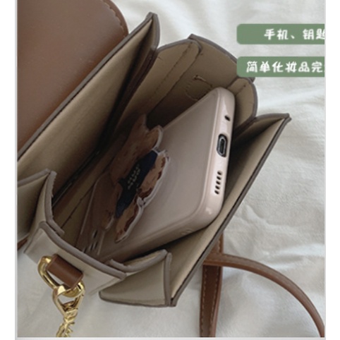 Túi vuông đeo chéo mini túi tote vintage da công sở hàn quốc La.orie - La008