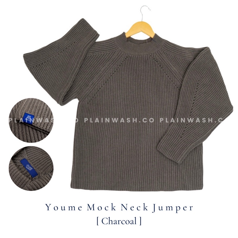 Plainwash.co - Áo Len Youme Mock Neck Jumper | BigBuy360 - bigbuy360.vn