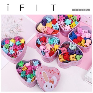  15PCS iFIT Cute Girl Baby Love Box Cartoon Hair Clip