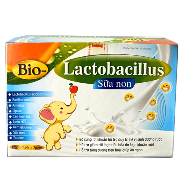 Bio – Lactobacillus sữa non - Hỗ trợ tăng cường tiêu hóa, giúp ăn ngon (30 gói)